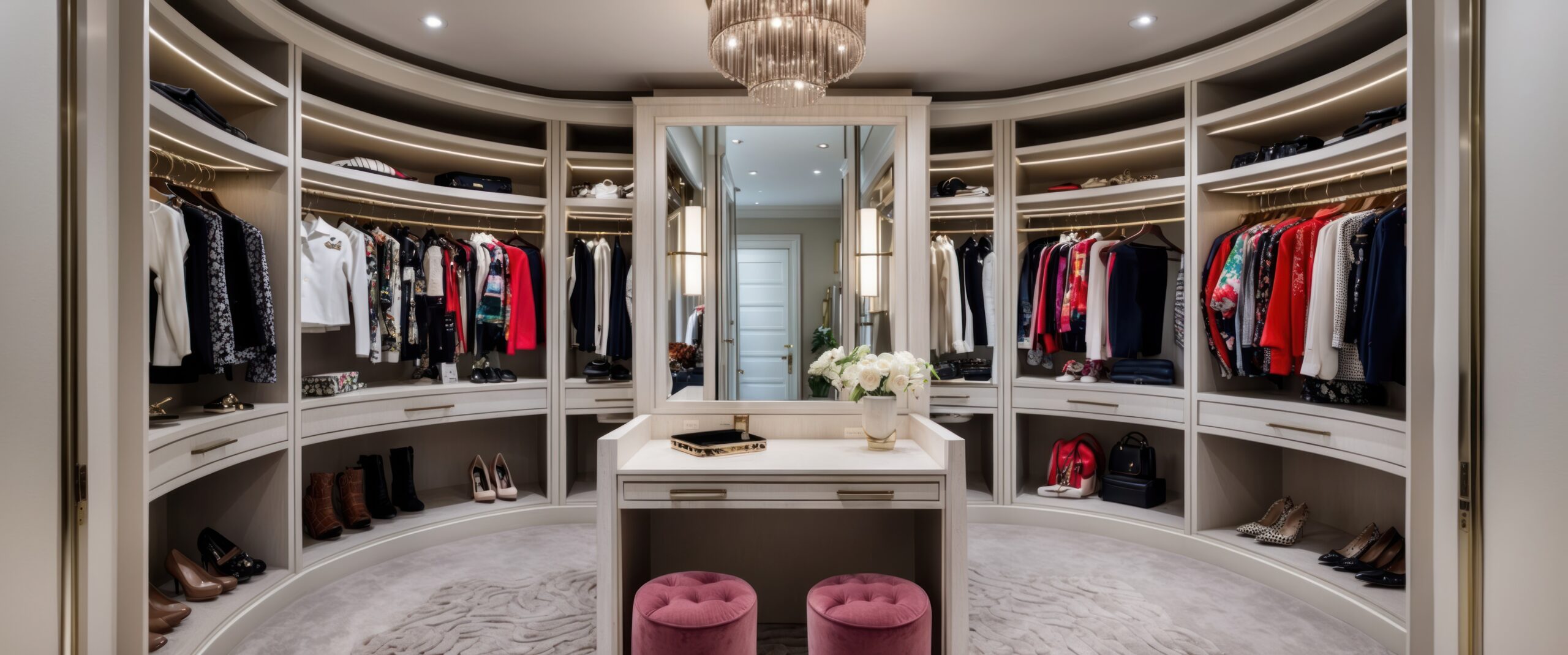 Luxury walk-in closet